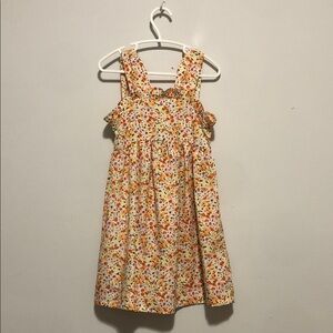 Girls' Floral Ruffle-Strap Sundress in Yellow